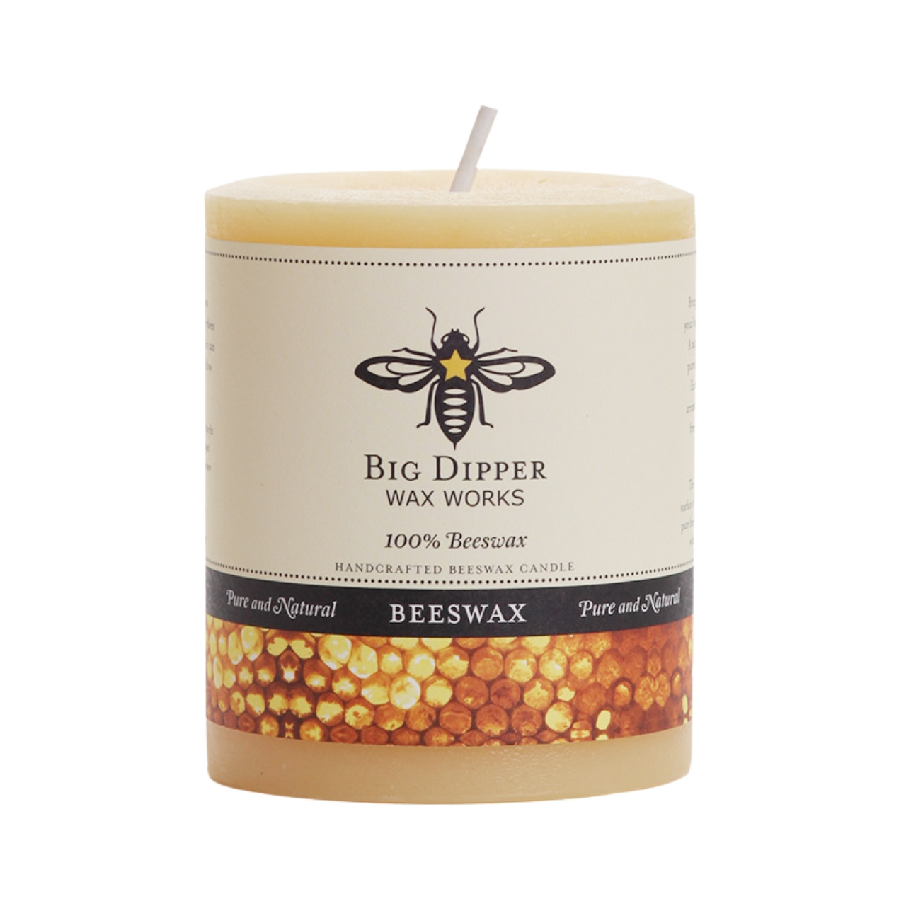 Big Dipper Wax Works Beeswax Pillar Candle