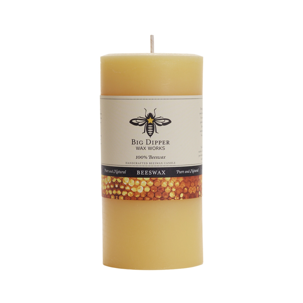 Pure Beeswax Pillar Candle