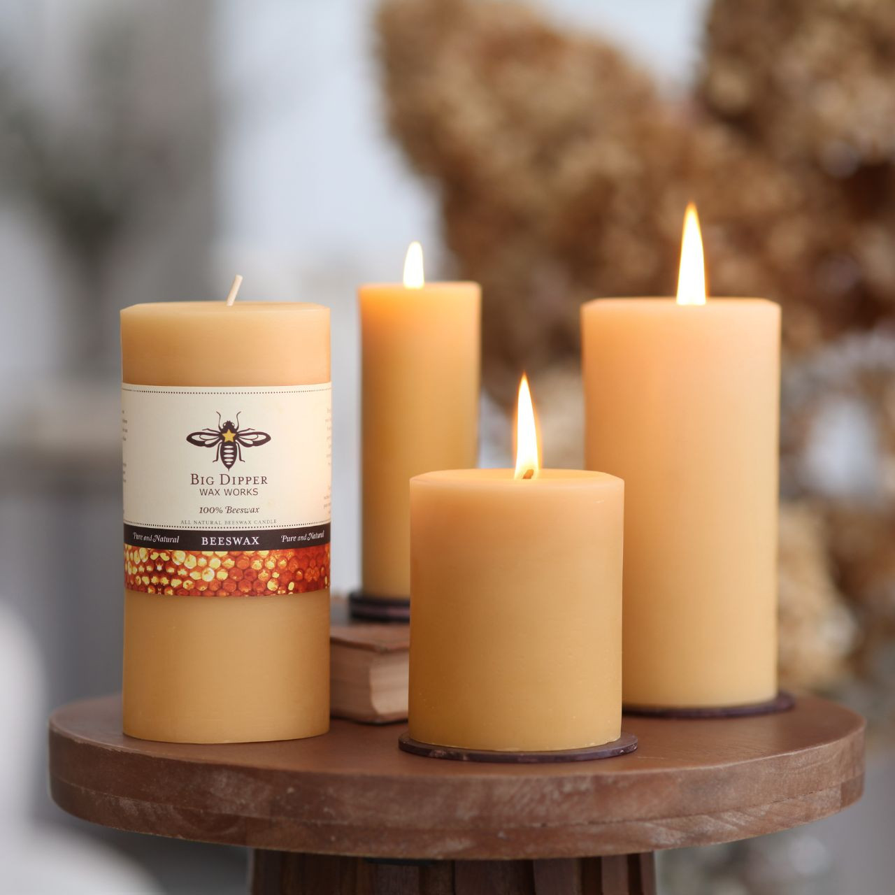 Big Dipper Wax Works Beeswax Pillar Candle