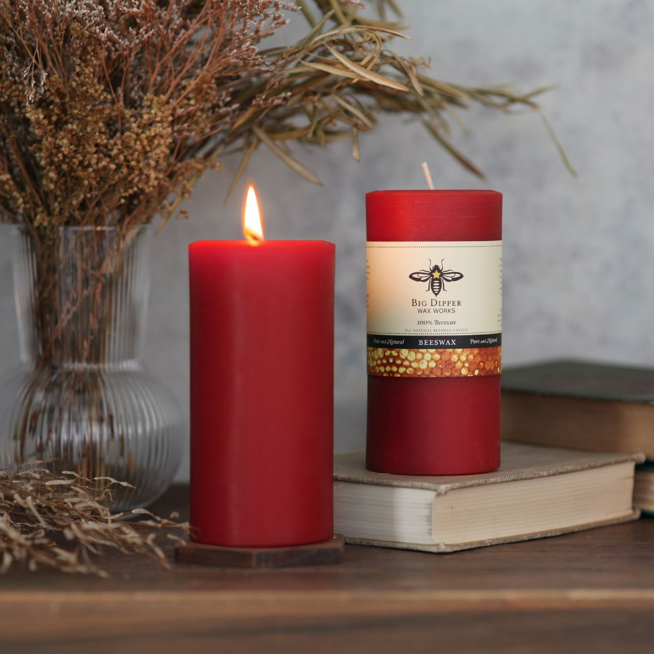 Big Dipper Wax Works Beeswax Pillar Candle