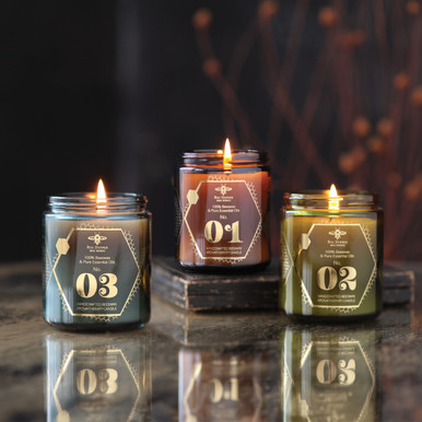 Alchemy Candle #01 - Orange & Clove (Amber) - 35 Hour Burn
