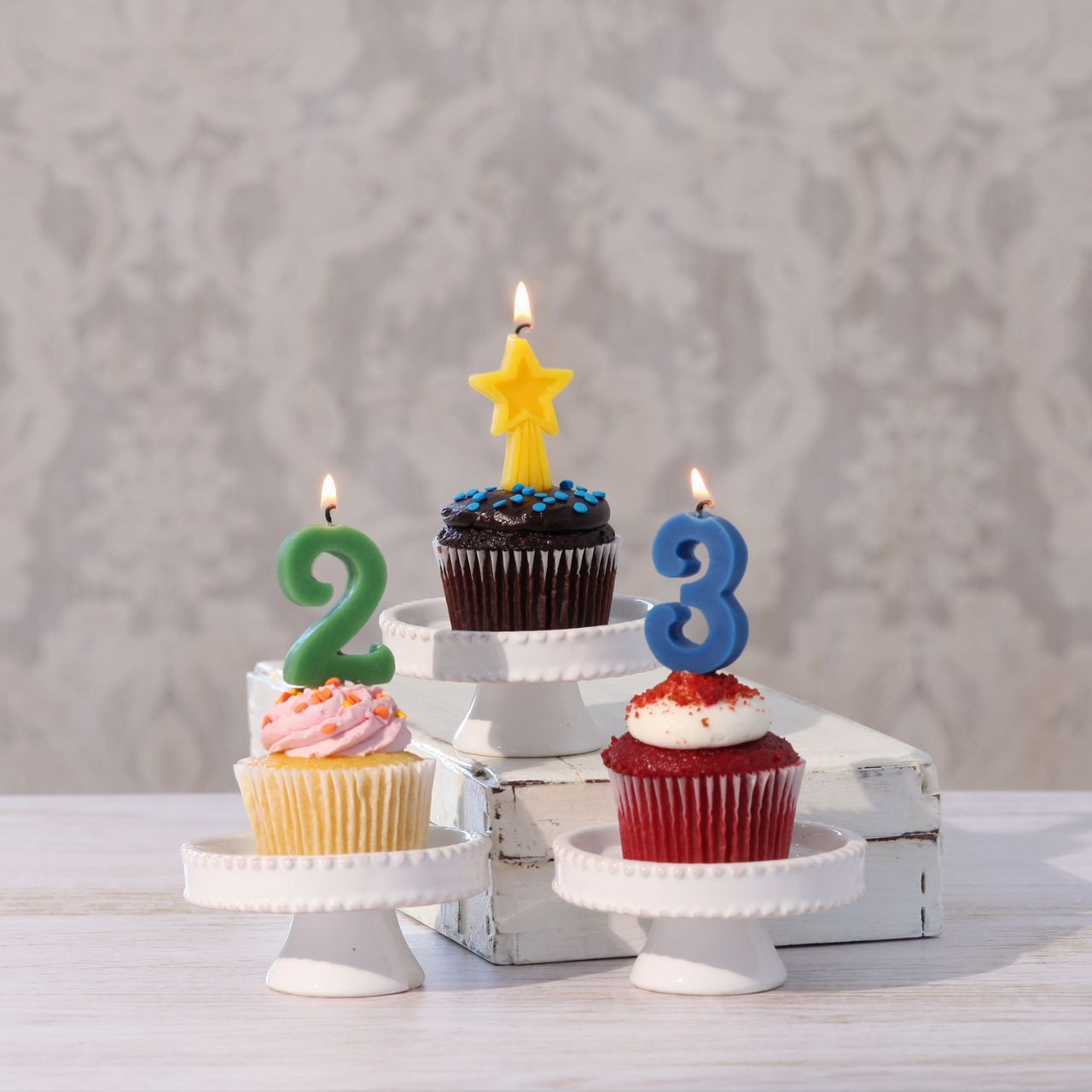 Beeswax Number 3 Birthday Candle | Natural & Eco-Friendly
