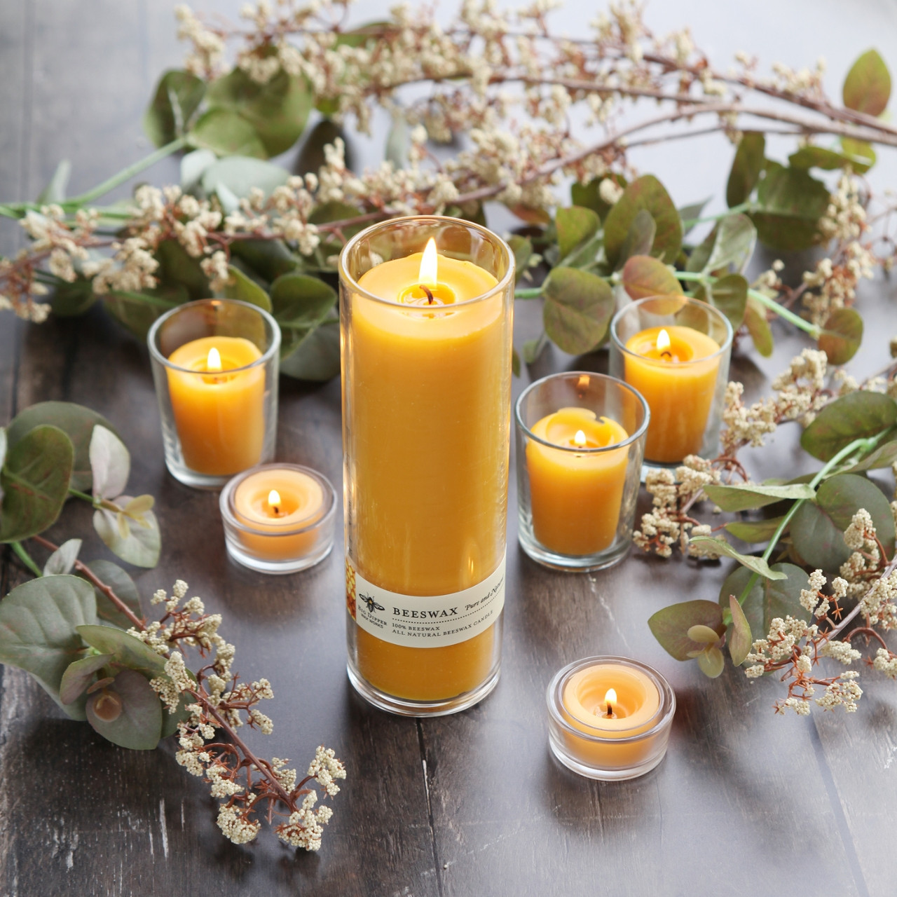 Pure Beeswax Candle - 100% Pure Beeswax