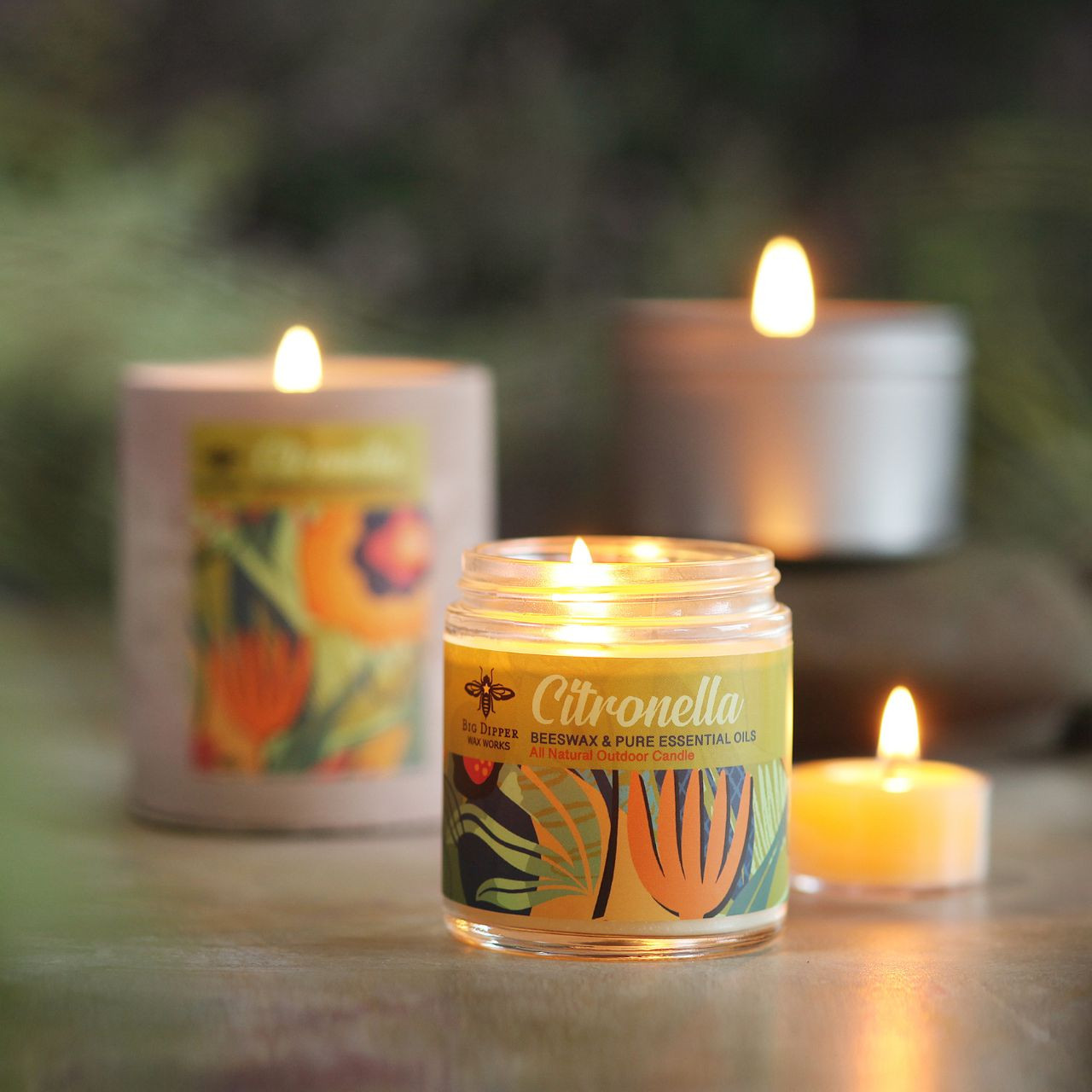 Citronella Tea Light Candles | Big Dipper Wax Works