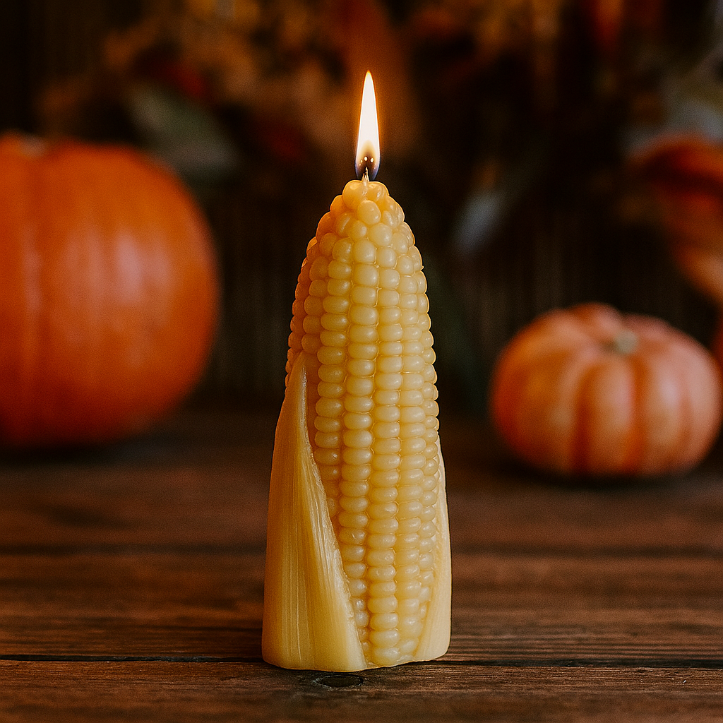 Beeswax Corn Cob | Visit us at BigDipperWaxWorks.com