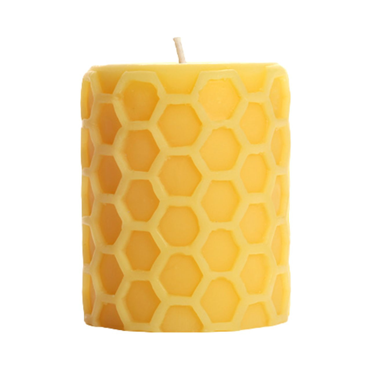 Big Dipper Wax Works Beeswax Honeycomb Pillar - Thumbnail 2