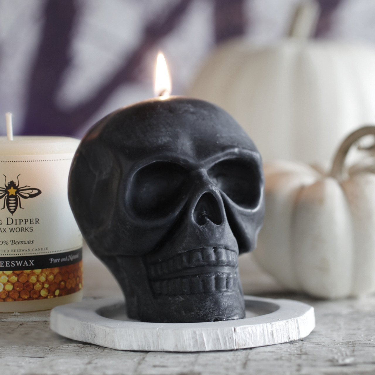 Spooky Season Non-toxic Skull Candle – Bee Coco Candle