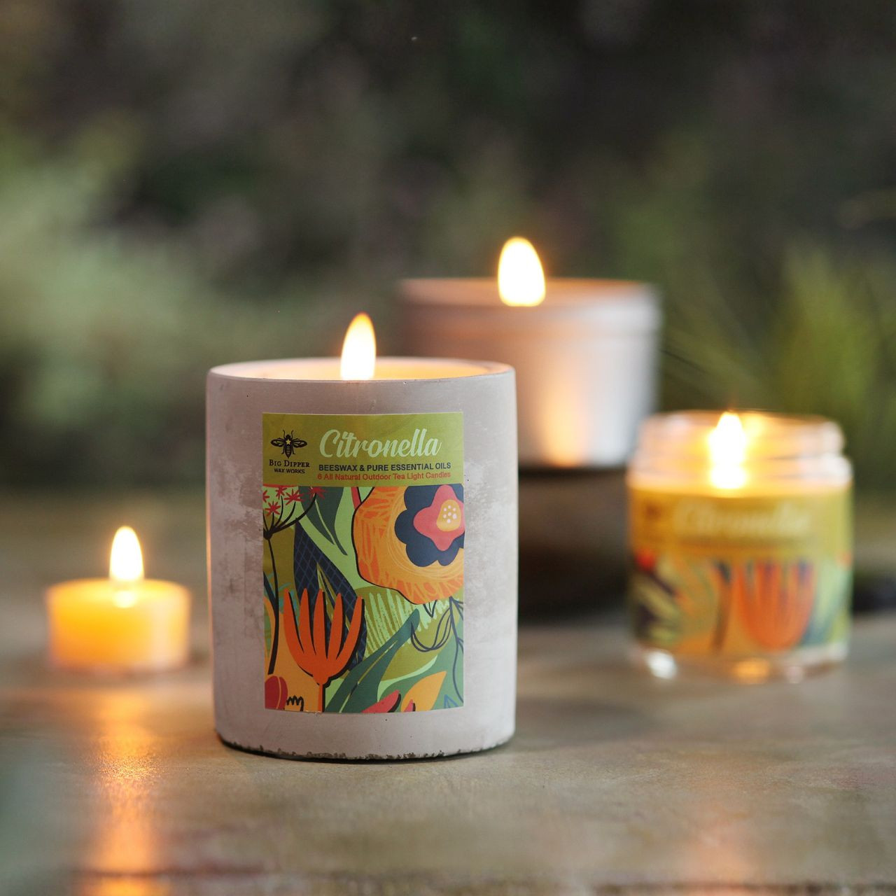 Big Dipper Wax Works Concrete Citronella Cup - Thumbnail 2