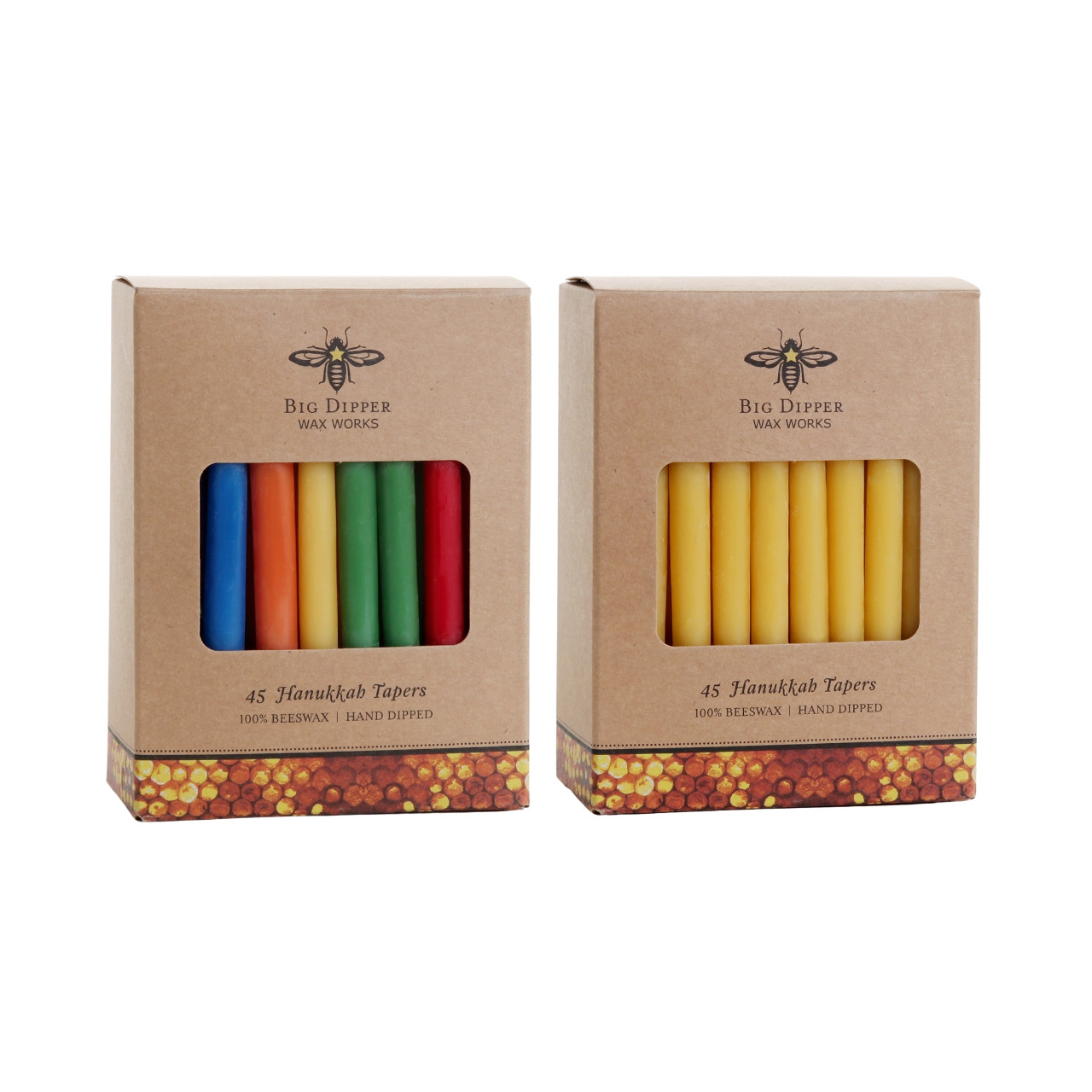 Hanukkah Beeswax Taper Candles Big Dipper Wax Works