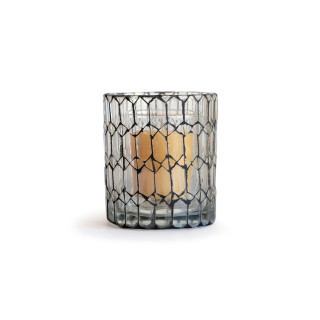 Aureolo Mosaic Votive Holder - Geometric - Big Dipper Wax Works - SKU: HA2207-10