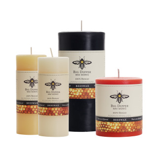 All Hallows Eve Beeswax Pillar Candles