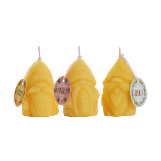 Beeswax Gnome Candles - Folly, Jolly and Holly