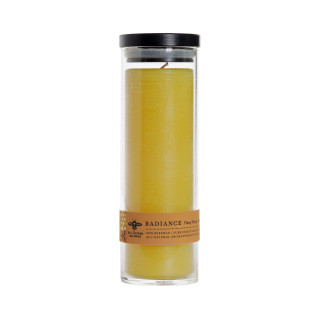 Beeswax Aromatherapy Sanctuary Glass Candle, Radiance (Tangerine & Ylang Ylang) - Big Dipper Wax Works - AG2RAD