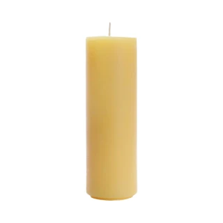 Beeswax Aromatherapy Sanctuary Glass Candle Refill, Love – natural beeswax pillar refill for the Sanctuary glass, front view