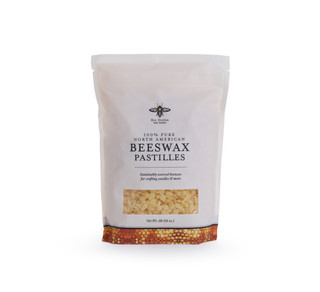 Big Dipper Wax Works 1 lb bag of 100% pure beeswax pastilles – natural filtered pellets for candle making, balms, salves, and DIY crafts