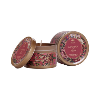 Winter Garden Beeswax Candle Tin, Lavender Mint (2.7 oz)