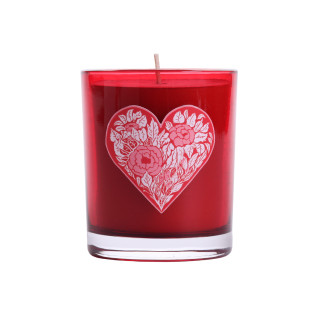 Sweet Heart Glass Candle