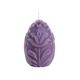 Beeswax Egg Pillar Candle, Lilac