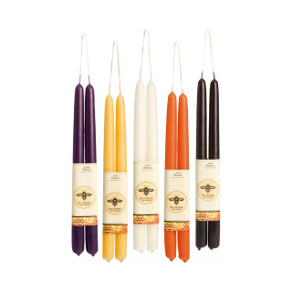All Hallows Eve Beeswax Tapers - Big Dipper Wax Works - SKU: AHEBT