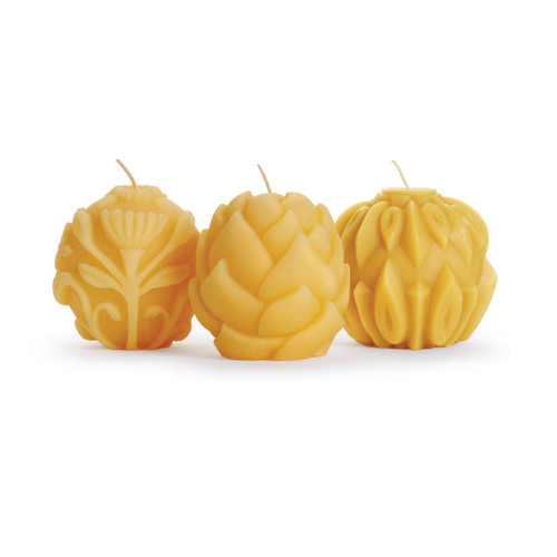 Beeswax Sphere Candles - SECONDS