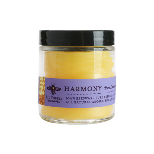 Beeswax Aromatherapy Apothecary Glass Candle, Harmony (Pure Lavender) - Seconds
