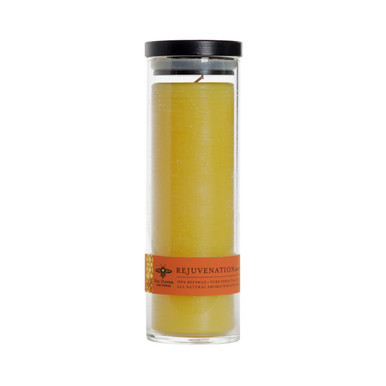 Beeswax Aromatherapy Sanctuary Glass Candle, Rejuvenation (Sweet Orange & Clove Bud) - Seconds - Big Dipper Wax Works - XAG2REJ
