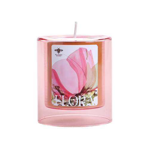 Spring Blossom Beeswax Glass Candle, Flora