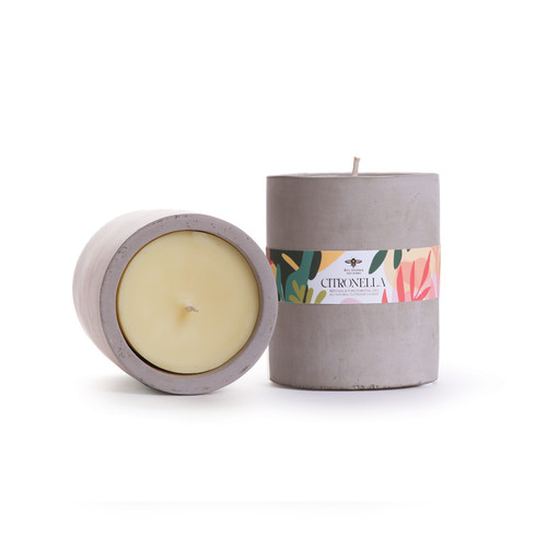 Citronella Concrete Cup Candle