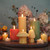 Pure Beeswax Mushroom Candle, Morel – lit mushroom candles with fall pillars