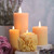 Beeswax Rose Blossom Pillar Candle