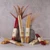 Pure Beeswax Taper Candles, Standard (12" x 7/8"), Natural – pairs of tapers in several colors with dried florals
