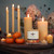 Pure Beeswax Taper Candles, Standard (12" x 7/8"), Natural