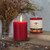 Pure Beeswax Pillar Candle, Medium (3" x 3.5"), Red