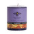 Beeswax Aromatherapy Pillar Candle, Medium, Harmony (Pure Lavender) – pillar candle, alternate angle of the scent label