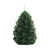 Pure Beeswax Pinecone Candle, Small 3.5" x 2" (Forest) – forest green beeswax pinecone candle, front view