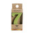 Beeswax Birthday Number Candle, 7 – beeswax cake candle in its kraft retail package