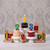 Beeswax Birthday Number Candle, 0 – lit with other number candles on cupcakes