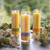 Beeswax Aromatherapy Sanctuary Glass Candle, Rejuvenation (Sweet Orange & Clove Bud) - Seconds - Big Dipper Wax Works - XAG2REJ