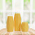 Pure Beeswax Faceted Pillar Candle, Large (3" x 6.25") - Seconds
