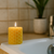 Beeswax Honeycomb Pillar Candle - Seconds