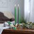 Pure Beeswax Taper Candles, Grand (15" x 1"), Moss - Seconds