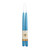 Pure Beeswax Grand Taper Candles in Sky Blue, 15x1 inches, hand-dipped and handcrafted from 100% natural beeswax, displayed on a white background.
