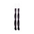 Pure Beeswax Twisted Taper Candles in Black – Handcrafted Pair with Natural Cotton Wicks