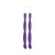 Pure Beeswax Twisted Taper Candles in Purple – Handcrafted Pair with Natural Cotton Wicks