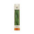 Packaged pair of handcrafted Pure Beeswax Twisted Taper Candles in moss green by Big Dipper Wax Works
