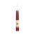 Pure Beeswax Taper Candles, Standard (12" x 7/8"), Garnet