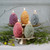 Beeswax Egg Pillar Candle, Sky Blue