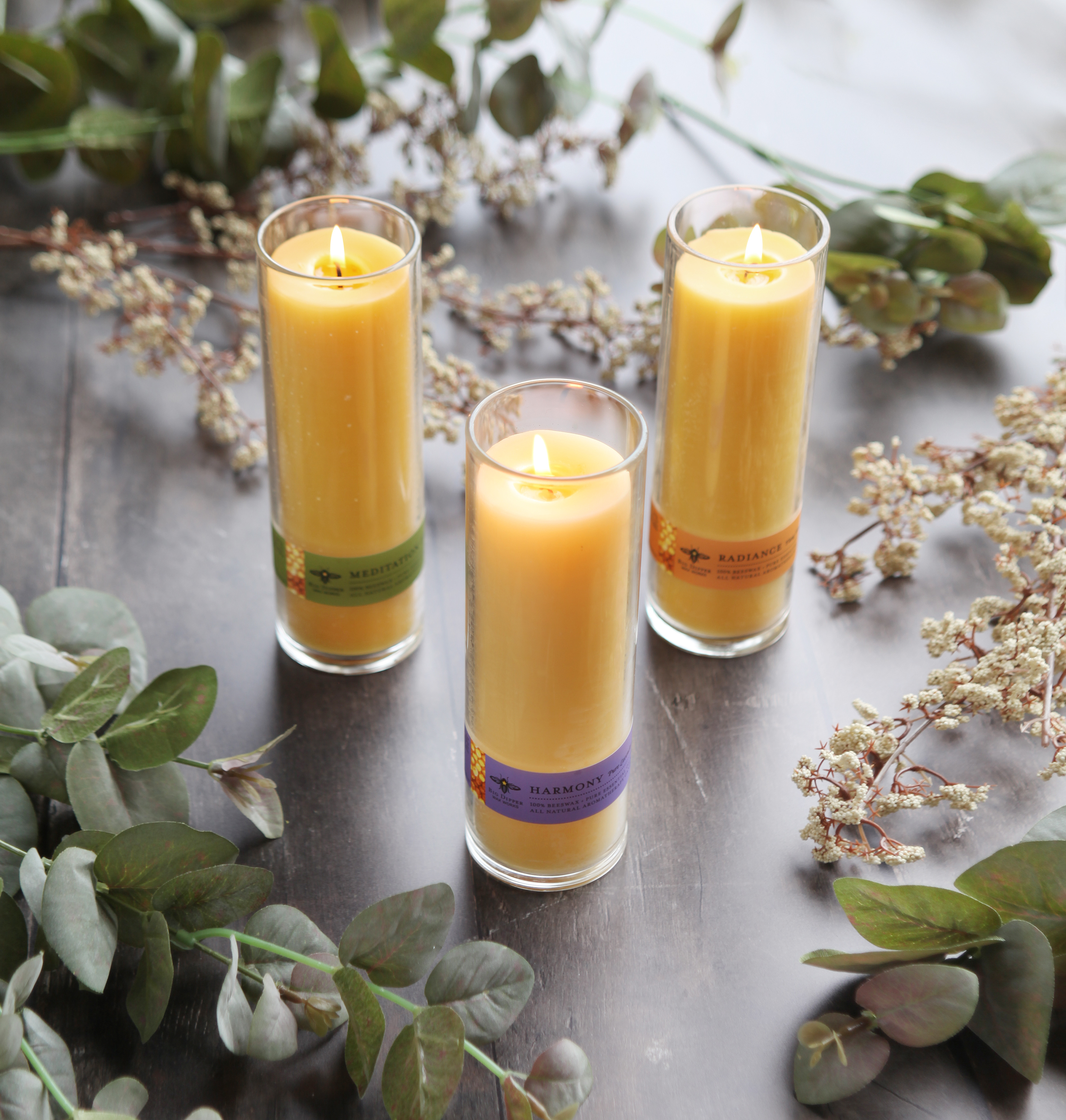 Beautiful votive candles with their wicks on prominent display