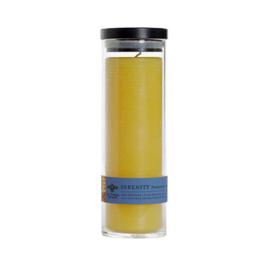 Beeswax Aromatherapy Sanctuary Glass Candle, Serenity (Frankincense & Lavender)