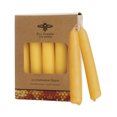 Pure Beeswax Celebration Taper Candles